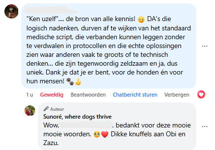 Bedankt dat jij er bent als dierenarts